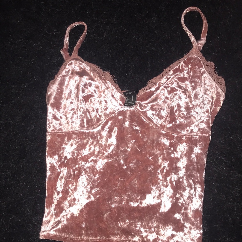 Forever 21 Crushed Velvet Tank Top
